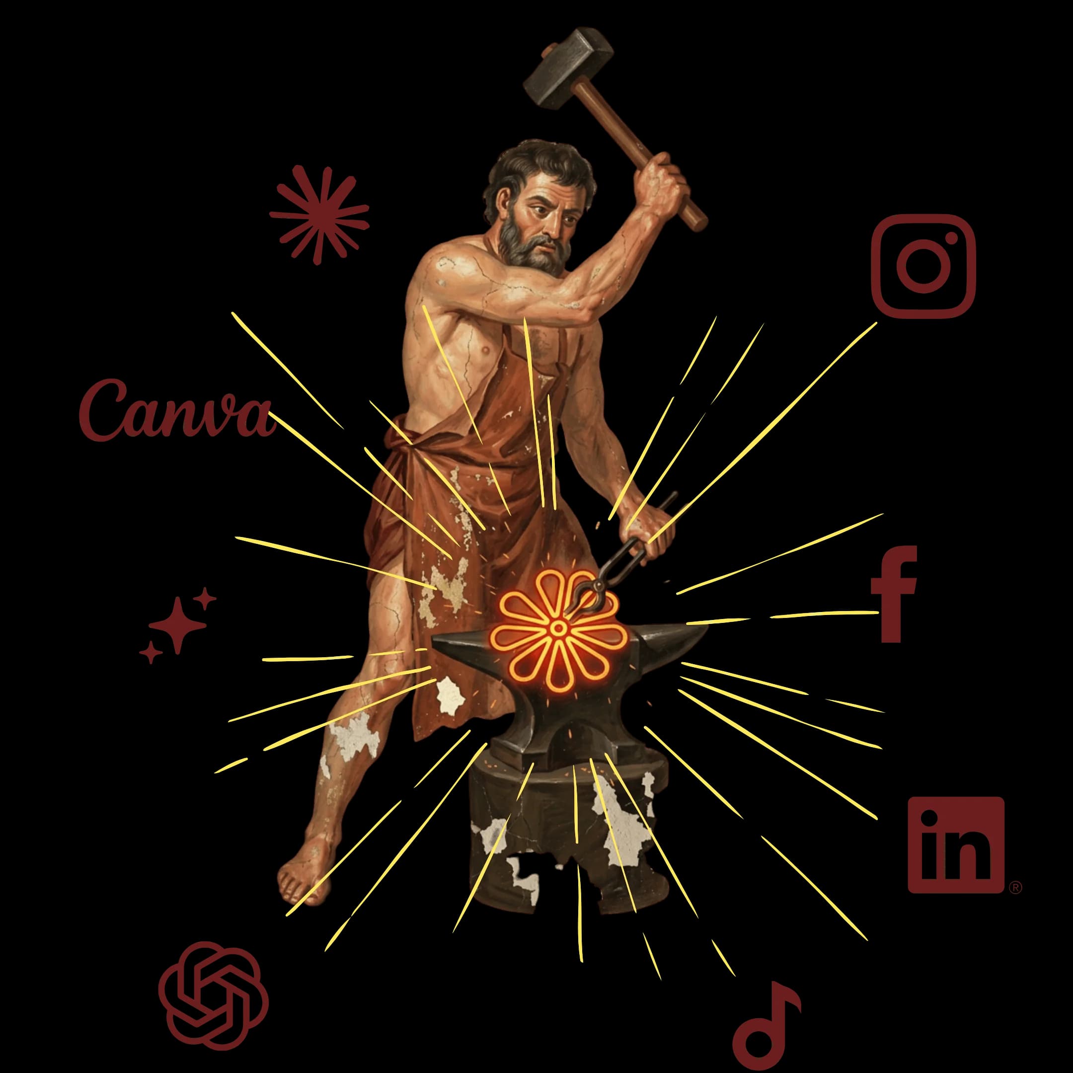 Connectors, classical fresco